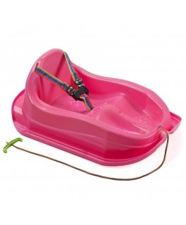 Plastikinės rogės mini, rožinės spalvos