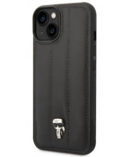 Case Karl Lagerfeld KLHCP14SPSQPK iPhone 14 6.1" hardcase black/black Puffy Ikonik Pin