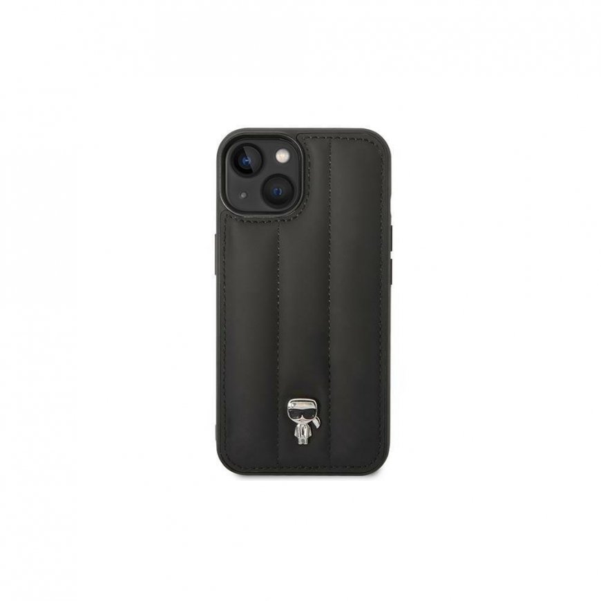 Case Karl Lagerfeld KLHCP14SPSQPK iPhone 14 6.1" hardcase black/black Puffy Ikonik Pin – 4