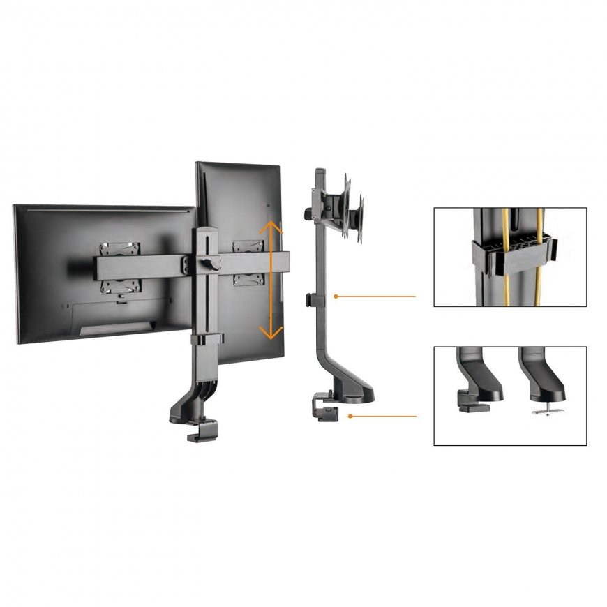 Holder MACLEAN DESK MOUNT HANGER FOR 2 MONITORS MC-854 – 3
