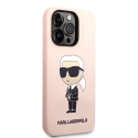 Karl Lagerfeld dėklas, skirtas iPhone 14 Pro Max 6,7" KLHCP14XSNIKBCP rožinis kietas silikoninis dėklas Karl Lagerfeld dėklas, skirtas iPhone 14 Pro Max 6,7" KLHCP14XSNIKBCP rožinis kietas silikoninis dėklas