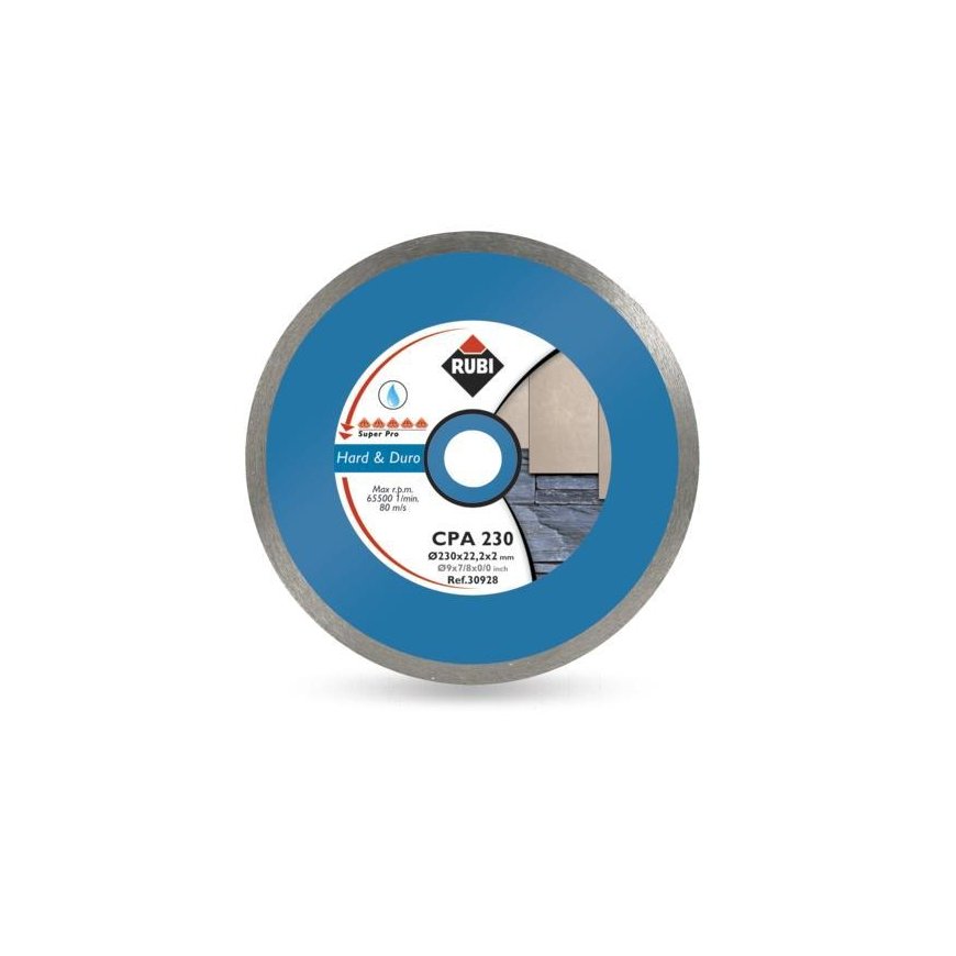 SARA RUBI DEIMANTINIS DELIANTIS KIETŲMS MEDŽIAGoms CPA 200 x 25,4 mm SUPERPRO