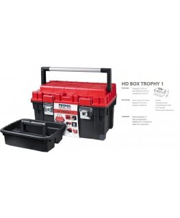 Patrol Group PATROL TOOL BOX HD TROPHY 1, BLACK / RED, 60x35x35cm