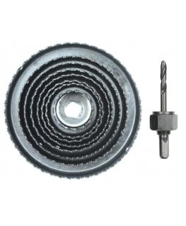 Vorel Hole saw for wood 38-127mm 9 parts 22572