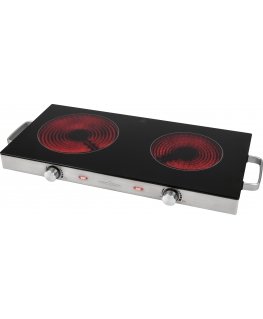Bomann PC-DKP 1211 Black, Stainless steel Countertop 64 cm Ceramic 2 zone(s)