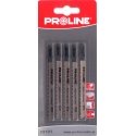Proline Pro-Line Pjūklo geležtės medžio siaurapjūkliui 110x2,5mm T tipo (A) 5vnt. 93101L Proline Pro-Line Pjūklo geležtės medžio siaurapjūkliui 110x2,5mm T tipo (A) 5vnt. 93101L
