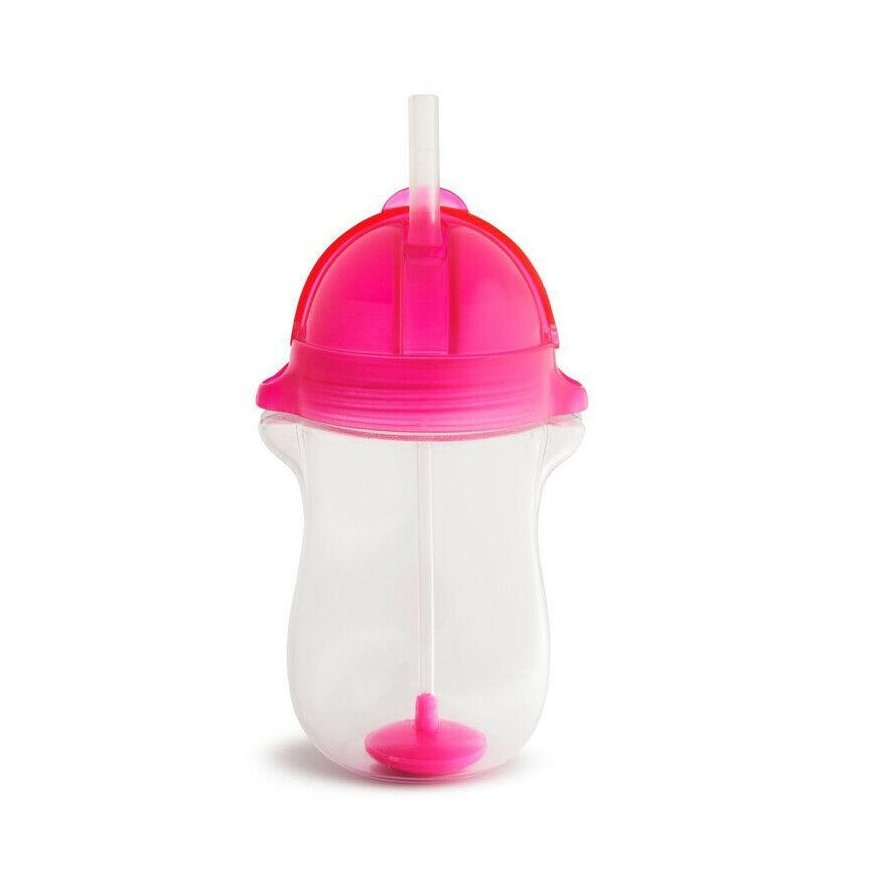 MUNCHKIN drinker with straw and weight, pink, 12 months+, 296ml, 01246201
