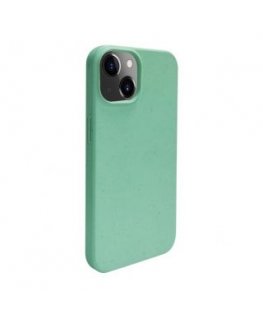 iLike Apple iPhone 14 Silicone plastic case Eco Print Design Flower Green