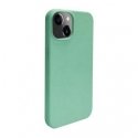 iLike Apple iPhone 14 Silicone plastic case Eco Print Design Flower Green