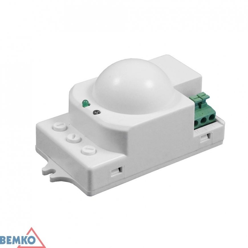 Bemko Mikrobangų jutiklis 1200W 360 laipsnių IP20 stačiakampis baltas