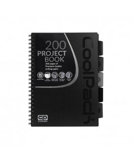 Cool Pack Notebook PATIO, boxes, with spiral, A4, 200 pages, black sp.