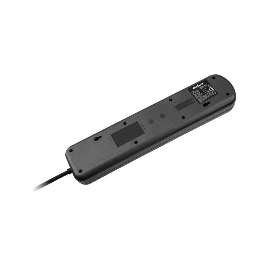 Rebel elektros tinklo ilgintuvas 5 lizdai su jungikliu 1.5m - 1.5mm – 4