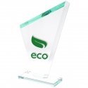 Detail Engraved glass trophy + paint filler Detail Engraved glass trophy + paint filler