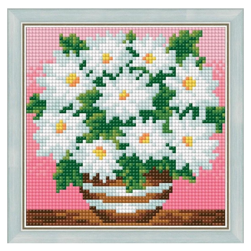 Beldizart Diamond painting set Chamomile 15х15 cm AZ-1638 – 2