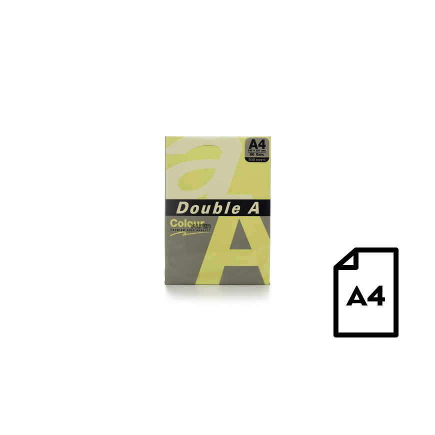 Colored paper Double A, 80g, A4, 500 sheets, Cheese – 5