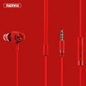 Oem REMAX Earphones - RM-900F Vibration for gaming Red