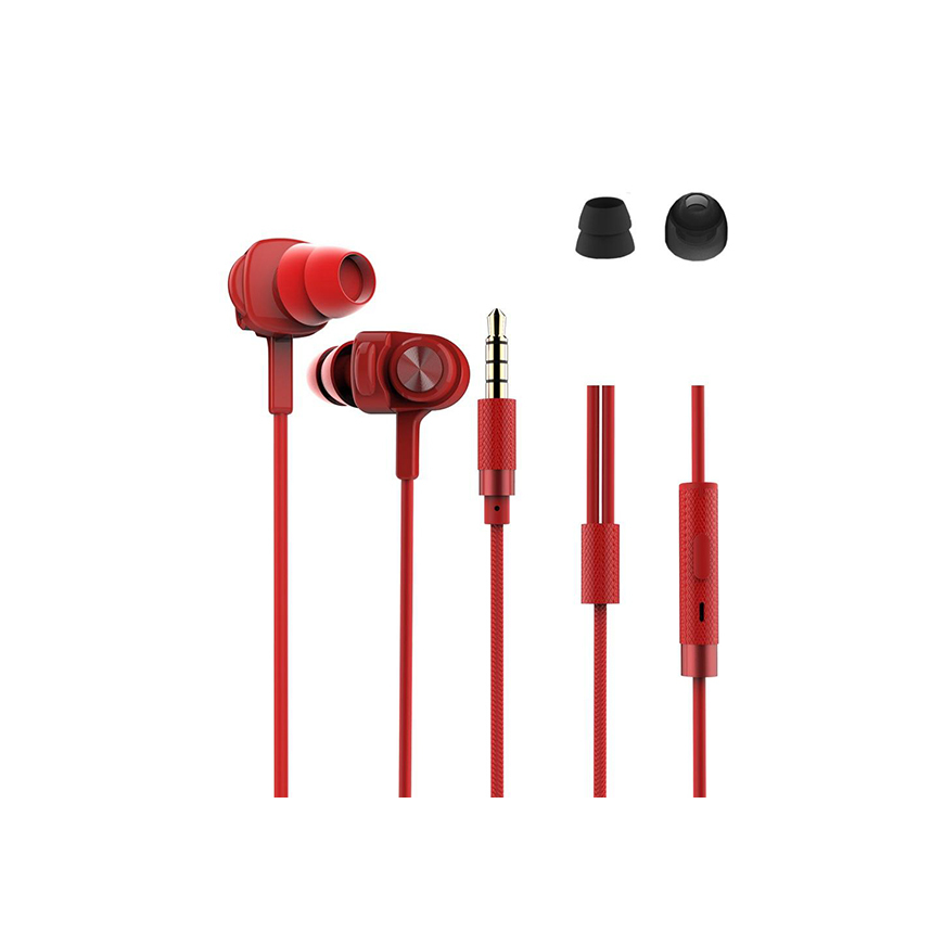 Ausinės Oem REMAX Earphones - RM-900F Vibration skirta žaidimams Raudona – 3