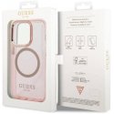 Guess Translucent MagSafe Compatible Case for iPhone 14 Pro Max Pink Guess Translucent MagSafe Compatible Case for iPhone 14 Pro Max Pink