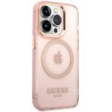 Guess Translucent MagSafe Compatible Case for iPhone 14 Pro Max Pink Guess Translucent MagSafe Compatible Case for iPhone 14 Pro Max Pink