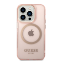 Guess Translucent MagSafe Compatible Case for iPhone 14 Pro Max Pink Guess Translucent MagSafe Compatible Case for iPhone 14 Pro Max Pink