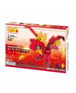 Japanese educational constructor LaQ Mystical Beast WYVERN - mythical flying dragons. 260 parts, 5 models.