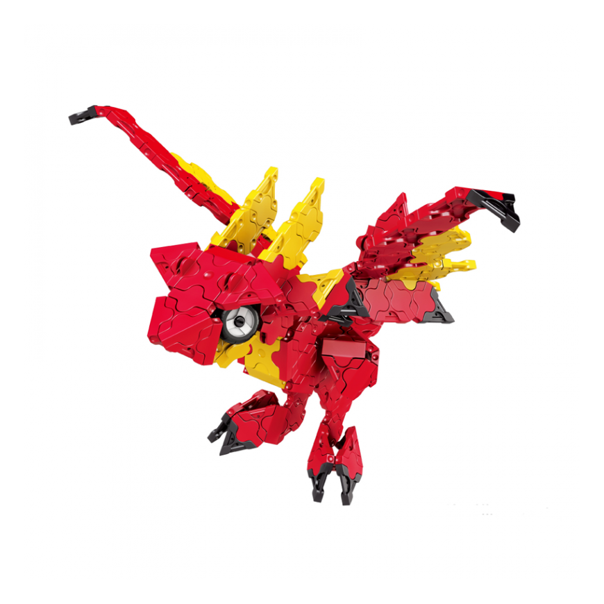 Japoniškas edukacinis konstruktorius LaQ Mystical Beast WYVERN – mitiniai skraidantys drakonai. 260 detalių, 5 modeliai. – 2