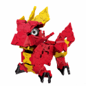 Japanese educational constructor LaQ Mystical Beast WYVERN - mythical flying dragons. 260 parts, 5 models.
