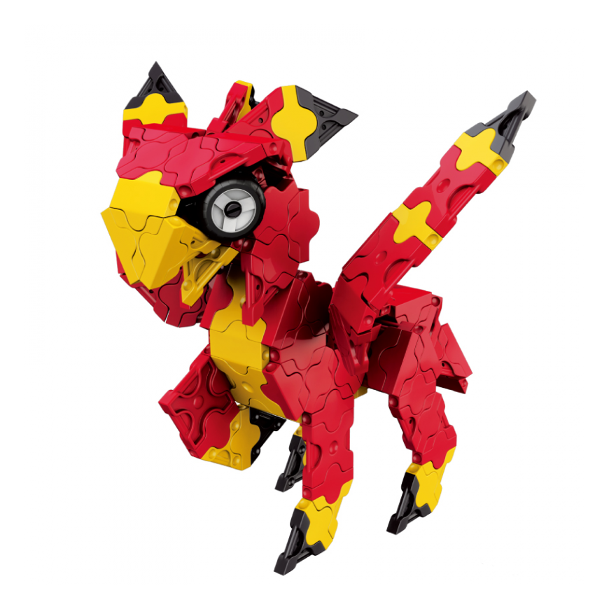 Japoniškas edukacinis konstruktorius LaQ Mystical Beast WYVERN – mitiniai skraidantys drakonai. 260 detalių, 5 modeliai. – 4