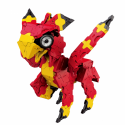 Japanese educational constructor LaQ Mystical Beast WYVERN - mythical flying dragons. 260 parts, 5 models.