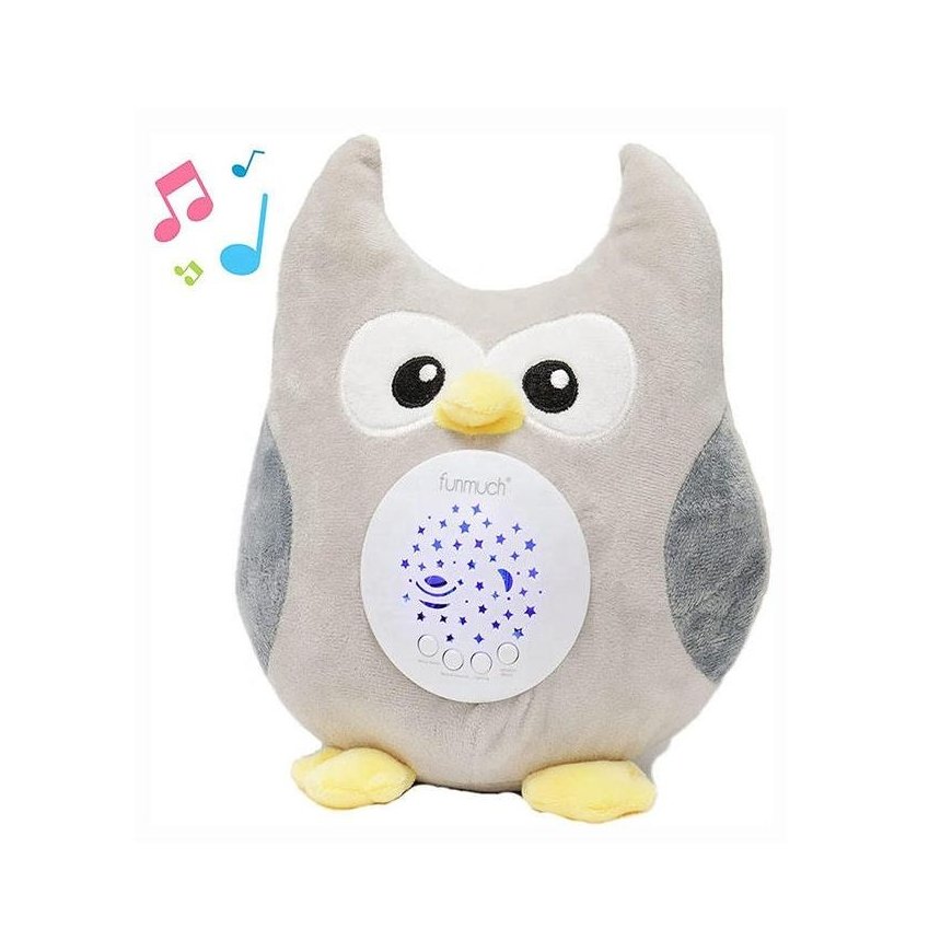 Soft toy nap - Owl with projector and 10 lullabies, Woopie – 3