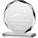 Tryumf Graviruotas stiklo trofėjus H19 cm