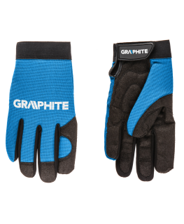GRAPHITE 10" work gloves, synthetic leather + elastic fabric, CE