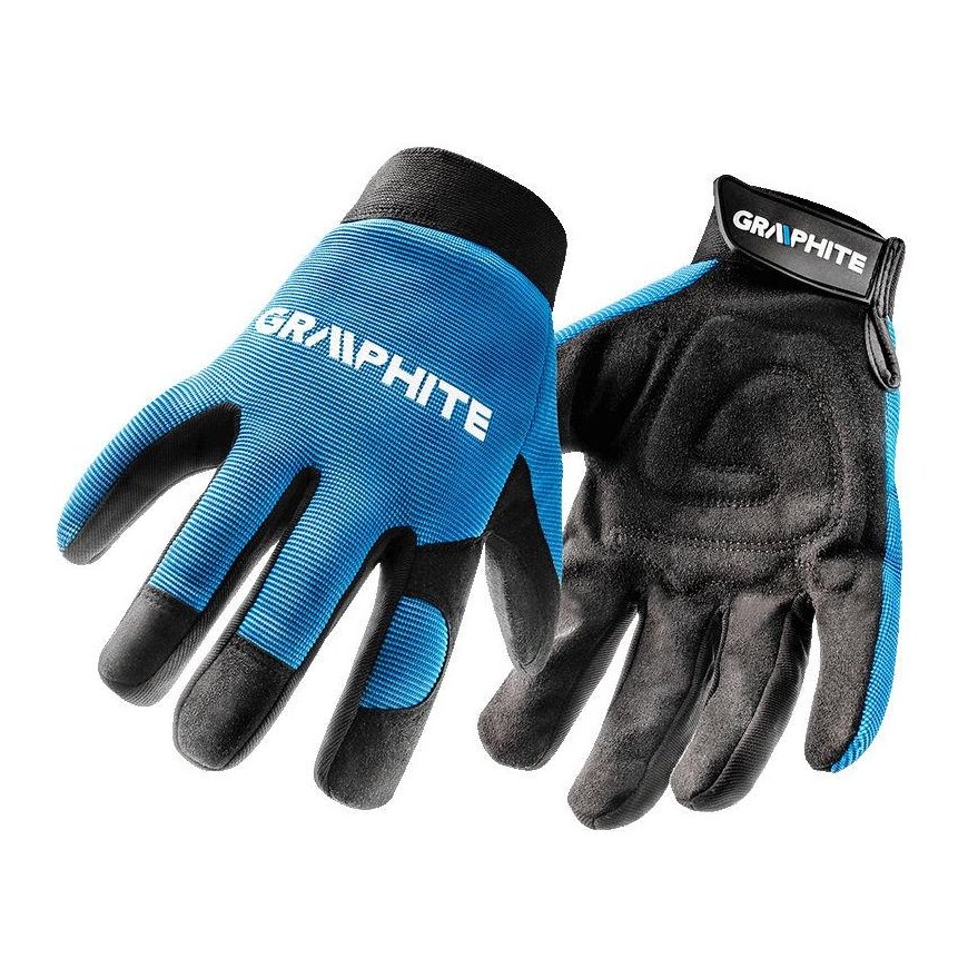 GRAPHITE 10" work gloves, synthetic leather + elastic fabric, CE – 2