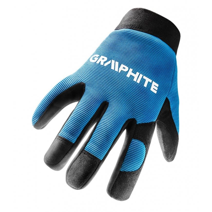 GRAPHITE 10" darbo pirštinės, sintetinė oda + elastingas audinys, CE – 4