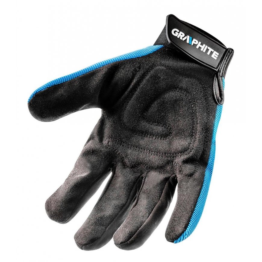 GRAPHITE 10" work gloves, synthetic leather + elastic fabric, CE – 5