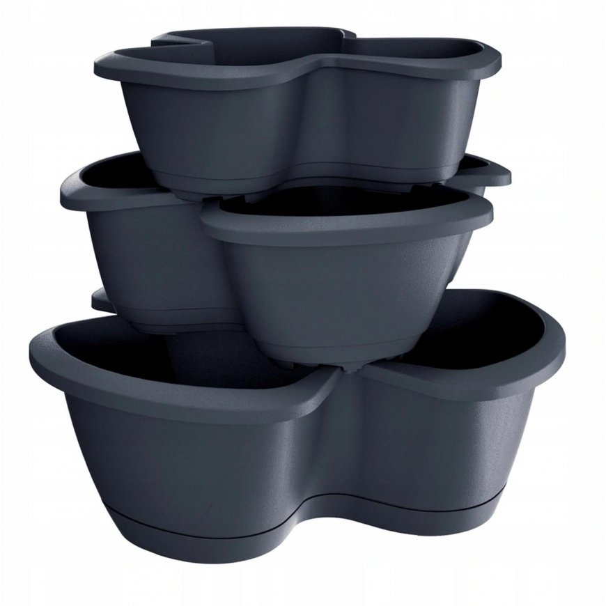Prosperplast Triple container Respana Trio DRET123S anthracite