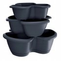 Prosperplast Triple container Respana Trio DRET123S anthracite Prosperplast Triple container Respana Trio DRET123S anthracite