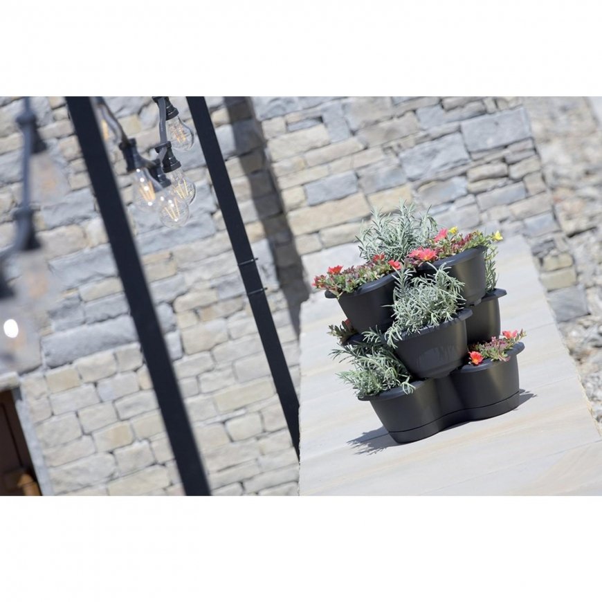 Prosperplast Triple container Respana Trio DRET123S anthracite – 2