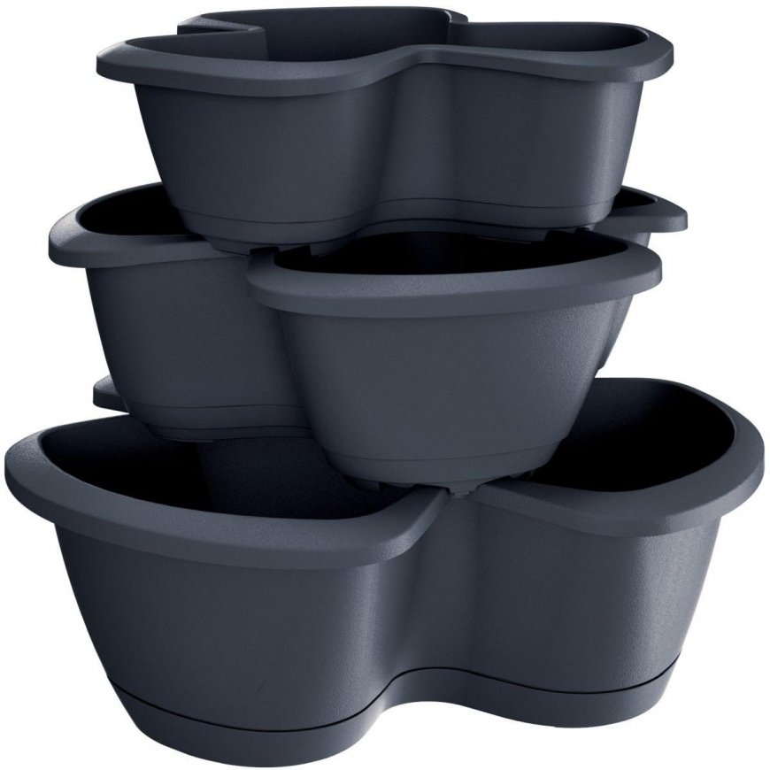 Prosperplast Triple container Respana Trio DRET123S anthracite – 4