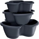Prosperplast Triple container Respana Trio DRET123S anthracite Prosperplast Triple container Respana Trio DRET123S anthracite