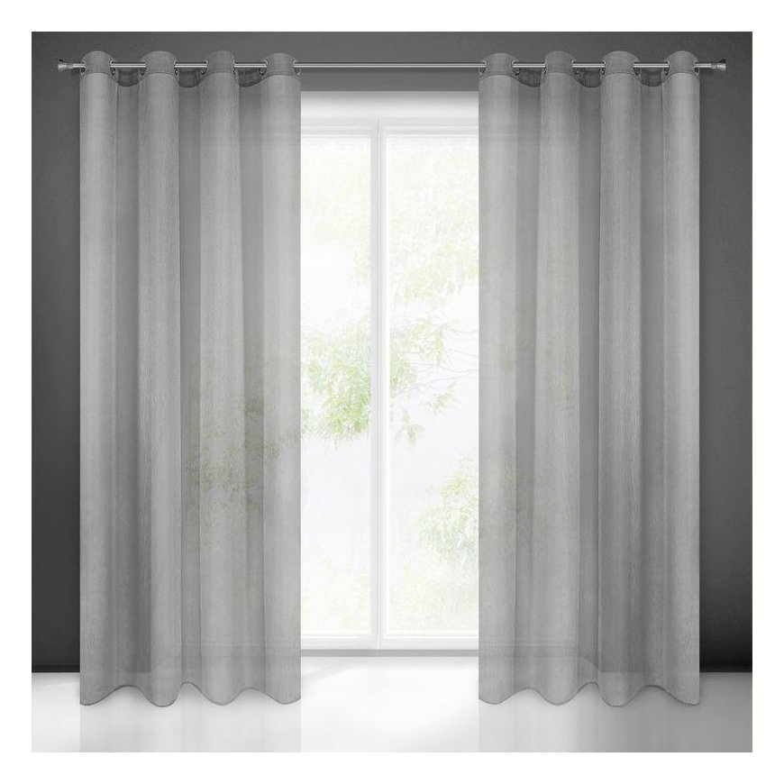 Eurofirany FIR / REBECCA / STAL 140X250 TRANS Dieninės užuolaidos