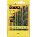 Grąžtas komplet 10vnt. wierteł do metalu HSS-R DeWALT [DT5911-QZ]