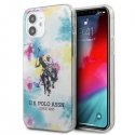 Case US Polo Assn US Polo USHCP12SPCUSML iPhone 12 mini 5.4 inch Multi Color Tie Dye Collection