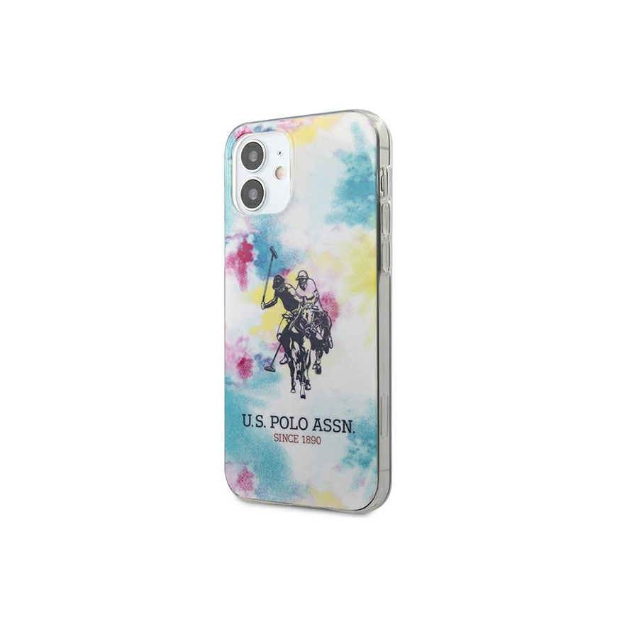 Dėklas US Polo Assn US Polo USHCP12SPCUSML iPhone 12 mini 5,4 colių daugiaspalvių kaklaraiščių ir dažų kolekcija – 2