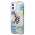 Case US Polo Assn US Polo USHCP12SPCUSML iPhone 12 mini 5.4 inch Multi Color Tie Dye Collection