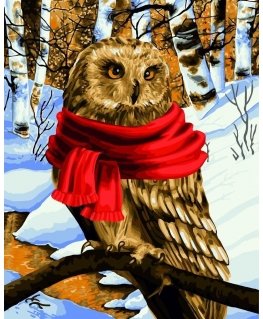 Beldizart SALE (Discontinued) Wizardi Painting by Numbers Kit Warm Scarf 40x50 cm L022