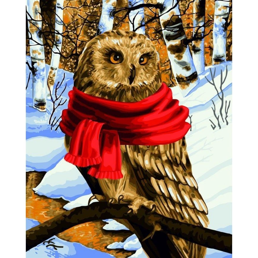 Beldizart IŠPARDAVIMAS (Nutraukta) Wizardi Painting by Numbers komplektas Šiltas šalikas 40x50 cm L022