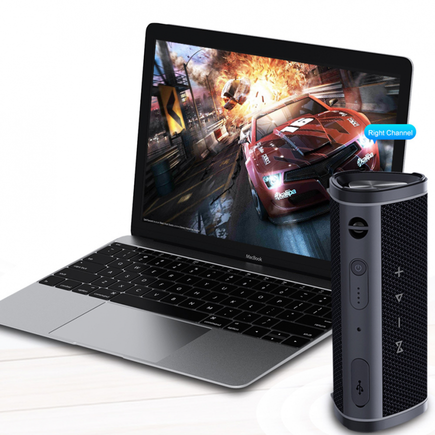 Oem Awei Nešiojama kolonėlė Bluetooth garsiakalbis Y331 juoda / juoda – 3