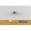 FoneKit Double 20W -laturi, USB-C + USB-A, musta