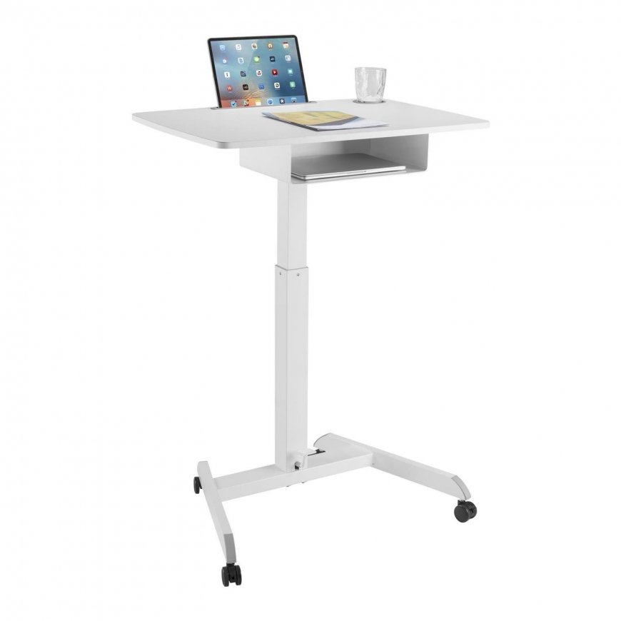 Maclean portable computer desk, adjustable height